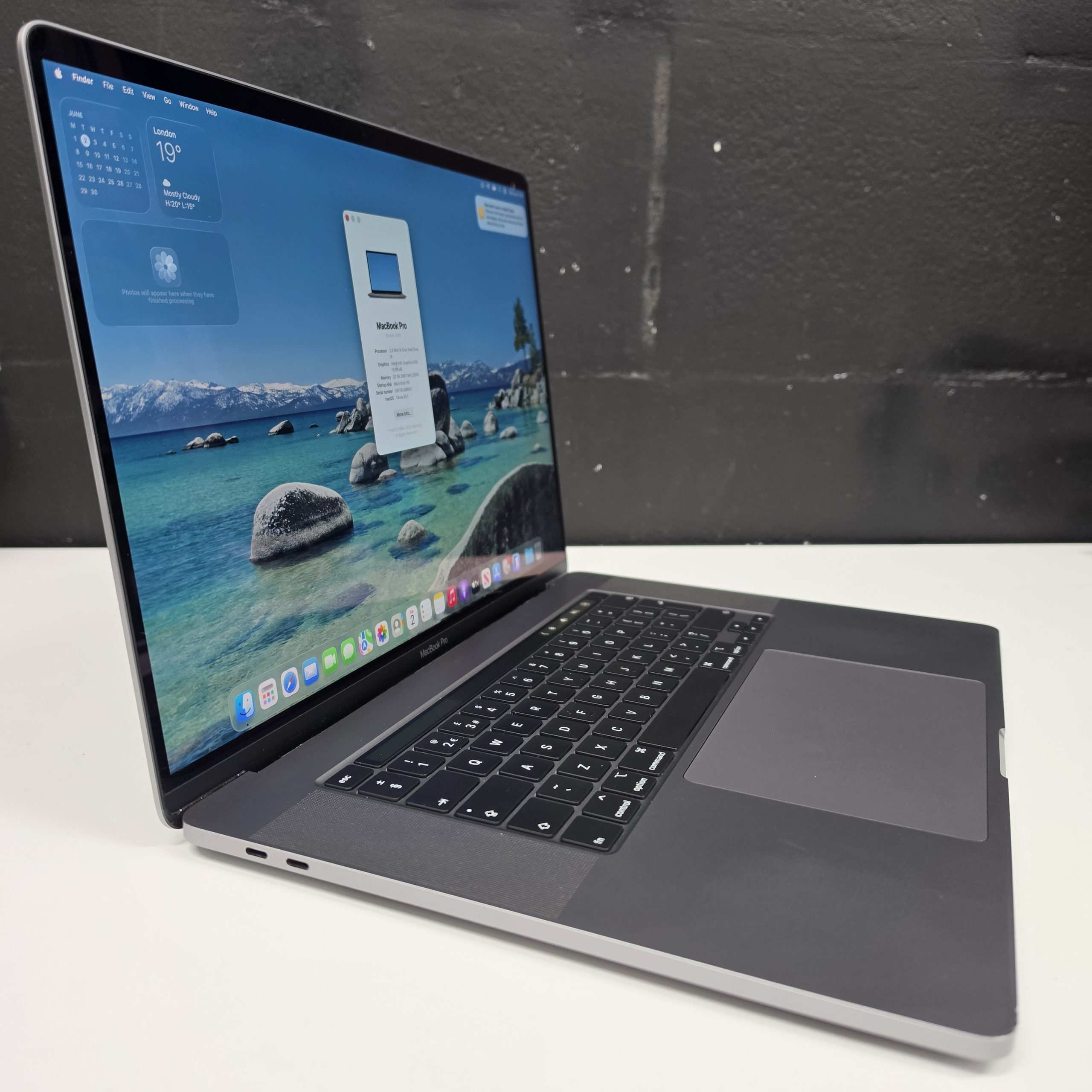 Apple Macbook Pro 16" 2019 - Intel i9 CPU/32GB Ram/1TB SSD - Space Grey - Image 3